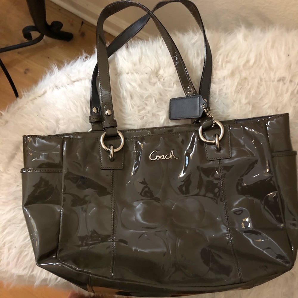 Grey Coach bag